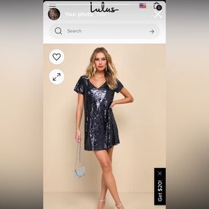 SWIFTIES LuLu’s blue sequined dress worn once to the TS ERAS tour!! size 1X 🫶🏻